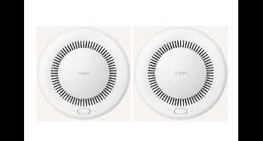 Aqara - Smoke Detector SD-S01D (2 Pack  Smart Dual Fire Protection - Bundle