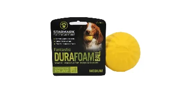 Starmark - Fantastic Durafoam Ball - Yellow - M