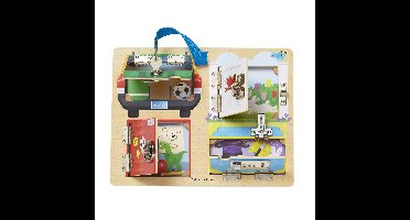 Melissa & Doug - Wooden Activity Board Lock And Latch