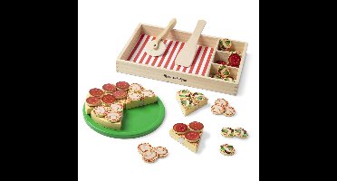 Melissa & Doug - Food Play Wooden Pizza