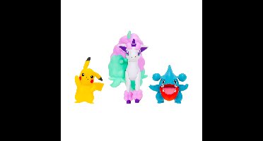 Pokémon - Battle Figure 3 pack - Pikachu, Gible&Ponyta (PKW4097)