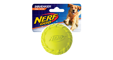 NERF - Nerf Dog Tire Squeak Ball - Green/Blue - 6.4 cm