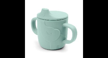 Done by Deer - Peekaboo spout cup Elphee - Blue -Ø6,5 x H 9 cm