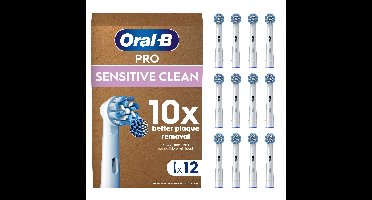 Oral B - Pro Sensitive Clean Toothbrush Heads - White - 12 Counts - E