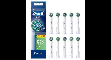 Oral B - Oral-B Pro Cross Action Toothbrush Heads - White - 10 Counts