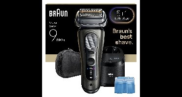 Braun - Series 9 PRO+ Electric Shaver - Pro SensoAdapt, SmartCare Center, 9655CC - Graphite Grey