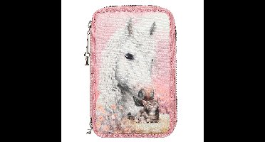 Miss Melody - Triple Pencil Case TRUE FRIENDS - Rose