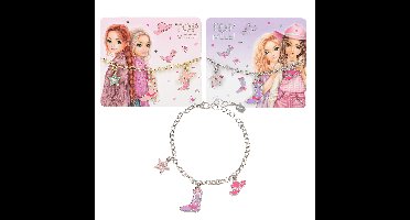 TOPModel - Bracelet with Charms - Cowgirl - Adjustable Length 18 cm + 5 cm Extension (413847)