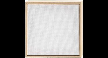 (Bundle) Stretched Canvas with Frame - size 15,8x15,8 cm - 280 g - white (257260)