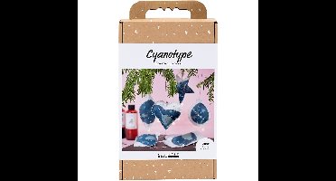 DIY Kit - Cyanotype Christmas decorations - blue - silver (977848)
