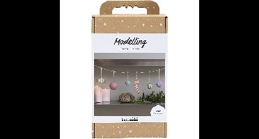 Craft Kit Modelling - Pulp Christmas figures - assorted colours (977839)