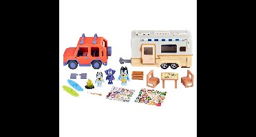 bluey– Family 4WD and Caravan playset (90130)