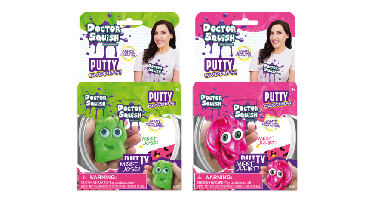 Doctor Squish - 2x Putty Buddies 50g - Green&Pink