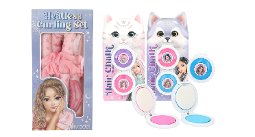 Topmodel - TOPModel Curling Set&Hair Chalk Set (purple and pink or pink and blue.)