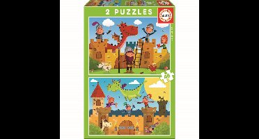 Educa - 2x48 pcs, Dragons And Knights (80-17151)