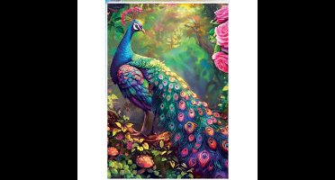 Educa - 1000 pcs, Peacock Garden (80-20262)