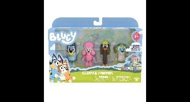 Bluey - Figure 4-pack  - Bluey&Friends (90202)