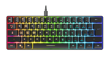 Speedlink - LETOS RGB 60% Gaming Toetsenbord - US Layout - Zwart