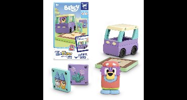 Tile Town - Bluey Magnetiske Mini Legesæt - Granny Janet  Tile Set