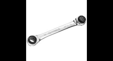 Facom 4-in-1 double box-end ratchet wrench, 16 x 17 - 18 x 19 mm