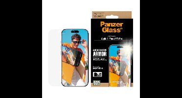 PanzerGlass - Anti-Reflective Armor Screen Protector - iPhone 17/iPhone 16 Pro - w. EasyAligner