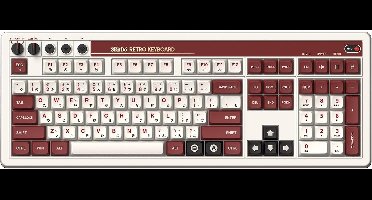 8BitDo - Retro 108 Mechanical Keyboard - Fami Edition