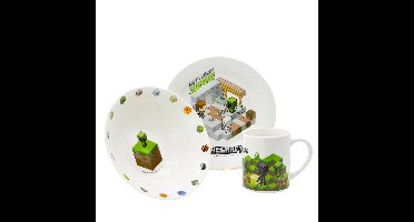 Stor - 3-Piece Ceramic Gift Set - Minecraft  (88145)