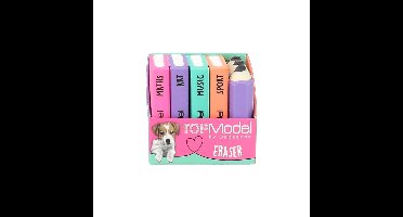 Topmodel - TOPModel Eraser Set - Mini School Books&Pencils (0412443)