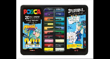 Posca - Metal Tin - Manga Hero, 20 pcs (401537)