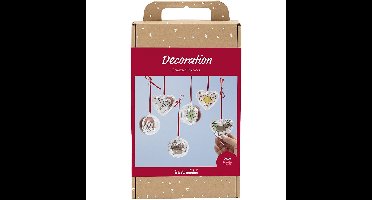 DIY Kit - 1 Set of Christmas Baubles and Hearts