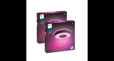 Philips Hue Infuse Plafondlamp Medium 38 cm– 2-pack White&Color Ambiance