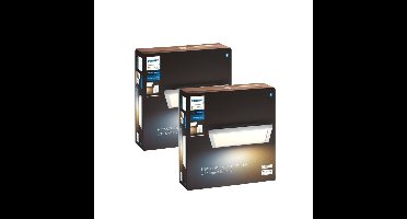 Philips Hue Aurelle Paneel Vierkant 19W– 2-pack Plafondlamp White Ambiance