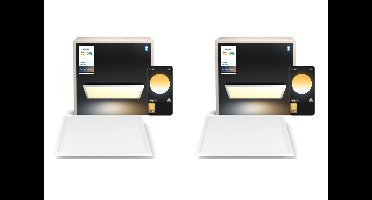 Philips Hue Aurelle Vierkant Paneel L Wit– 2-pack White Ambiance