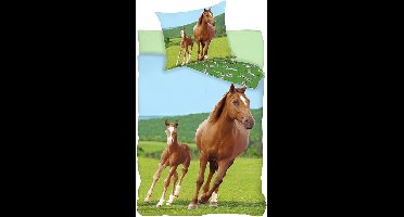 Bed Linen - Adult Size 140 x 200 cm - Horse with Foal (1000513)