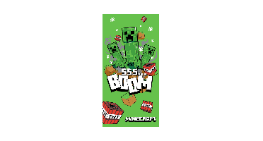 Towel - 70 x 140 cm - Minecraft Boom (1029328)