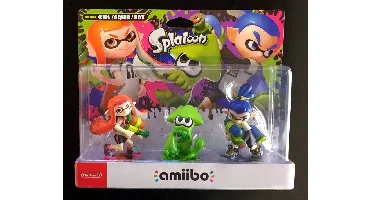 Nintendo Amiibo Splatoon Inkling Girl Squid Boy Triple Pack 3 Figures