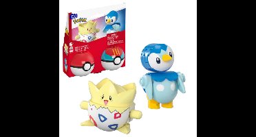 Pokémon - Poké Ball 2-Pack Building Set with 2 Figures, 41 Pieces (JCT44)