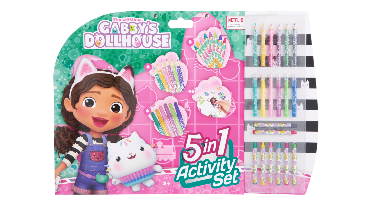 Gabby’s Dollhouse - 5-in-1 Coloring&Activity Set (GD24306)