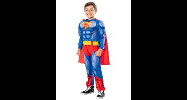 Rubies - Superman Padded Suit w. Cape - (98-104 cm)