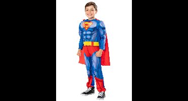 Rubies - Superman Padded Suit w. Cape - (110-116 cm)