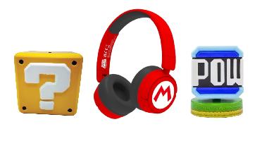 Mario Headphone and Merchandise (Bundle)