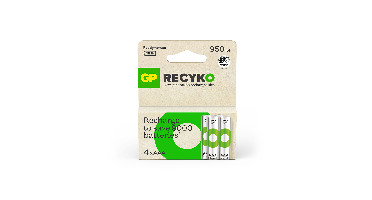 GP - ReCyko Rechargeable Battery, Size AAA, 950 mAh, 1.2V (4-pack)