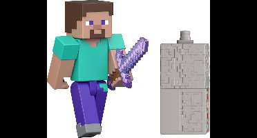 Minecraft - Biome Builds 8cm Figure - Steve (JJR85-JJ10)