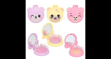 Topmodel - Folding Hairbrush with Mirror