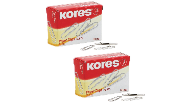 Kores - Paper Clips 25 mm– 200 pcs