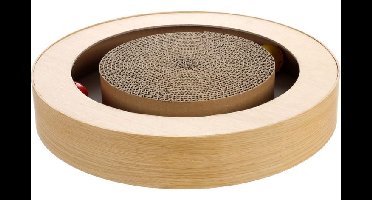 Flamingo - Scratching toy Cira Round Brown with catnip