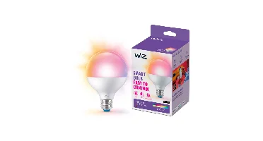 WiZ LED Globe G95 E27 75W Color– Slimme WiFi RGB Globe Lamp 1055lm