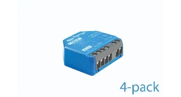 Shelly 1 Gen4– 1-Kanaals Droogcontact Slimme Schakelaar (4 Pack)