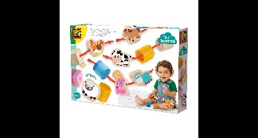 SES Creative - Lacing Sensory Beads - Farm Animals (S13271)