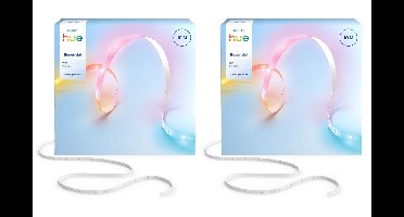 Philips Hue Essential LED Strip 10m (2-Pack)– RGBIC Slimme Lichtstrip